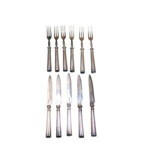11 Piece Gero 90 Fish Knife Fork Set Silverplate Vintage Gerofabriek 93034